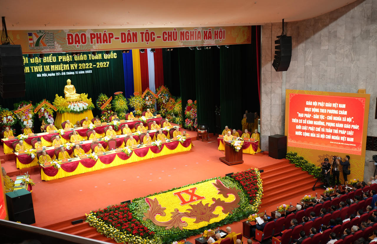 Đại hội đại biểu Phật giáo toàn quốc lần thứ IX: Phát huy truyền thống yêu nước, đồng hành cùng dân tộc của Phật giáo Việt Nam