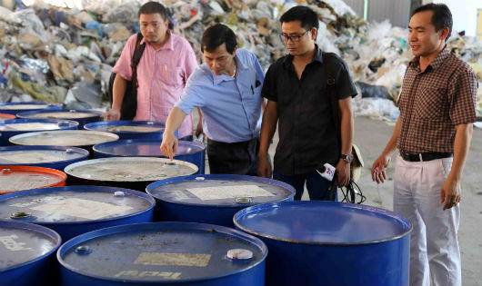 Chất thải của Formosa chuyển ra Phú Thọ đã lấy mẫu, mã xác minh