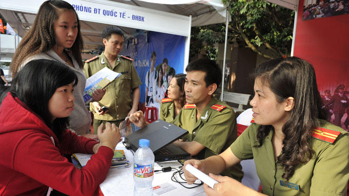 Công bố điểm chuẩn các trường khối Công an 