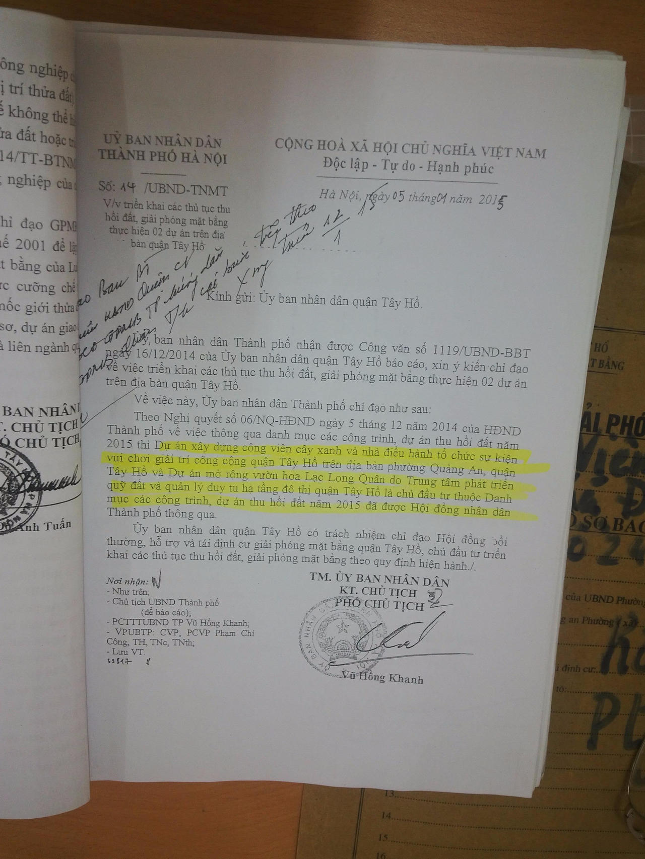 Hà Nội: Vì đâu hai Phó Chủ tịch chỉ đạo giao 1 mảnh đất vàng cho 2 chủ đầu tư? 