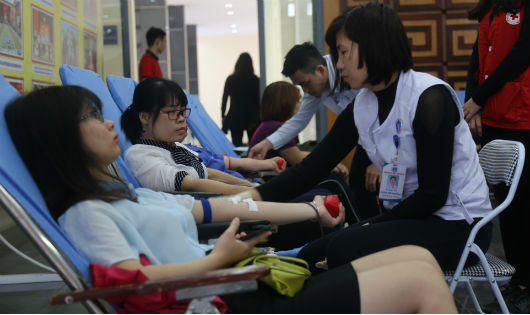 Lễ hội xuân hồng 2018 tiếp nhận gần 1.100 đơn vị máu tại ở Phú Thọ