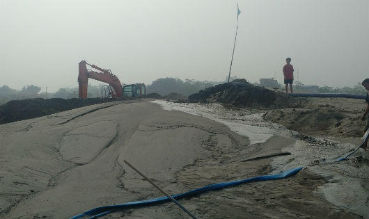 Công ty TNHH Tiến Cường ngang nhiên mở bến để khai thác cát ở Phú Thọ?