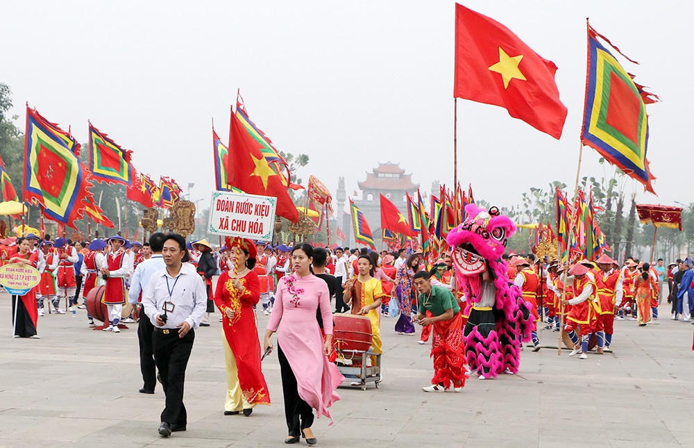Lễ hội Đền Hùng 2019: Đặc sắc thi gói bánh chưng, bánh dày