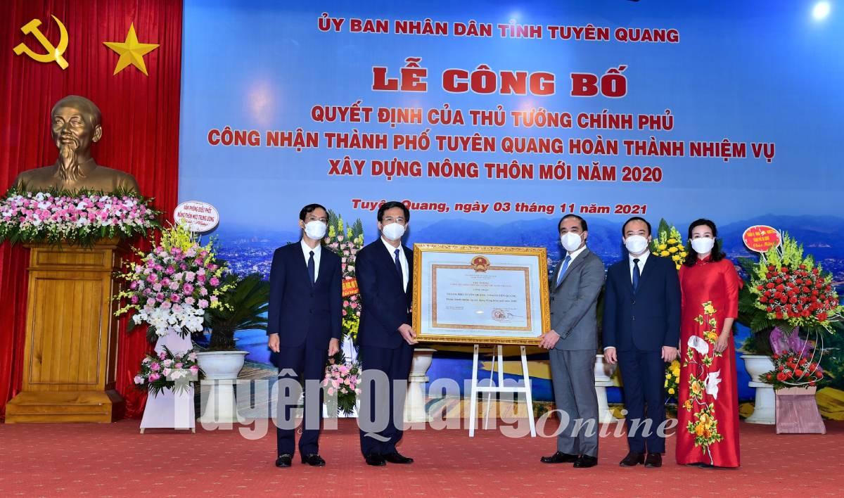 Thành phố Tuyên Quang "về đích" nông thôn mới đầu tiên của tỉnh