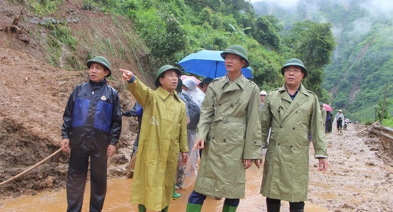 Khắc phục hậu quả mưa lũ tại Mù Cang Chải