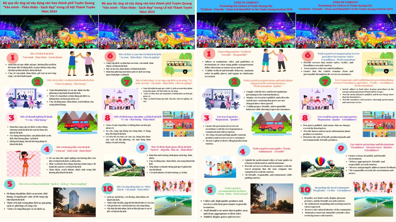 Tuyên Quang ban hành bộ quy tắc Lễ hội Thành Tuyên năm 2024