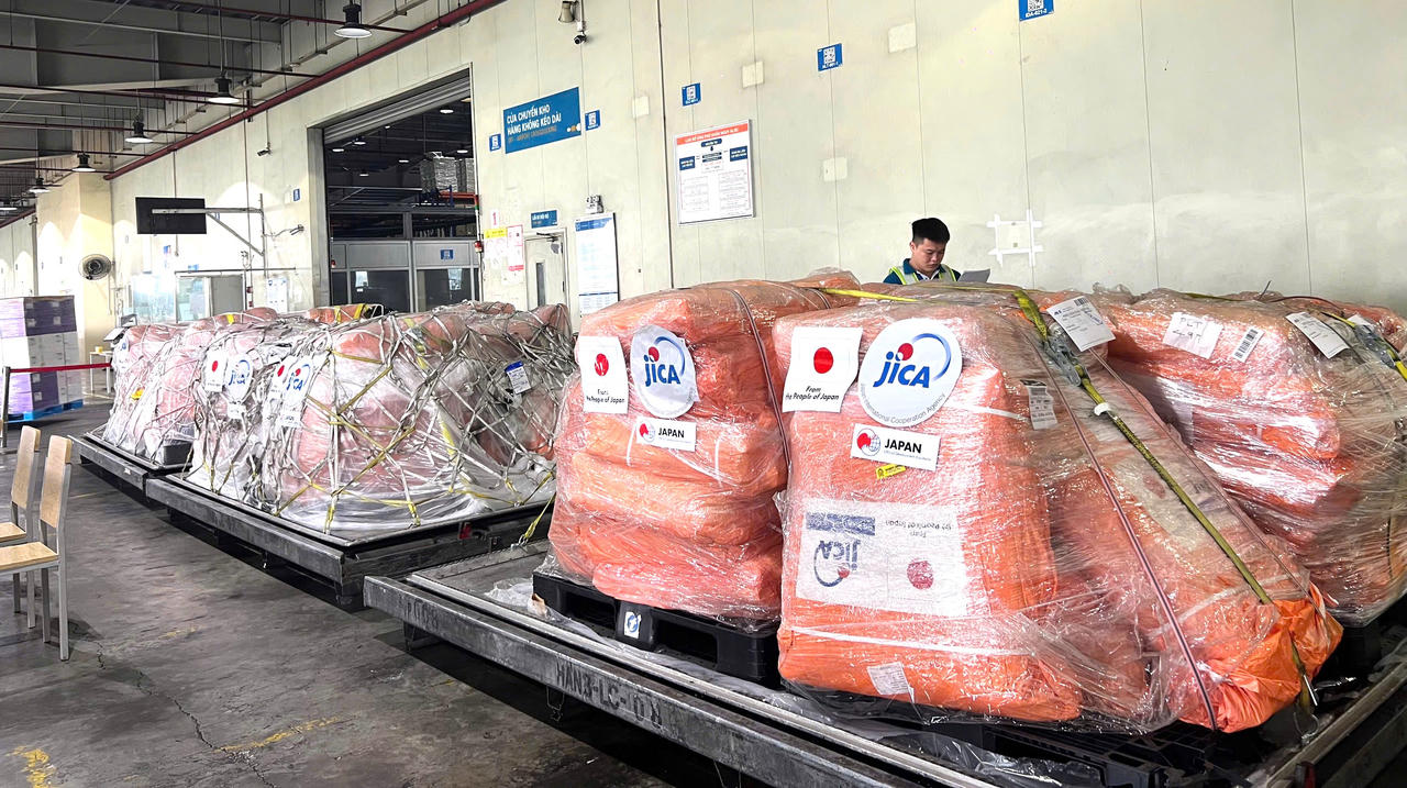 Yên Bái tiếp nhận hàng hỗ trợ của Nhật Bản