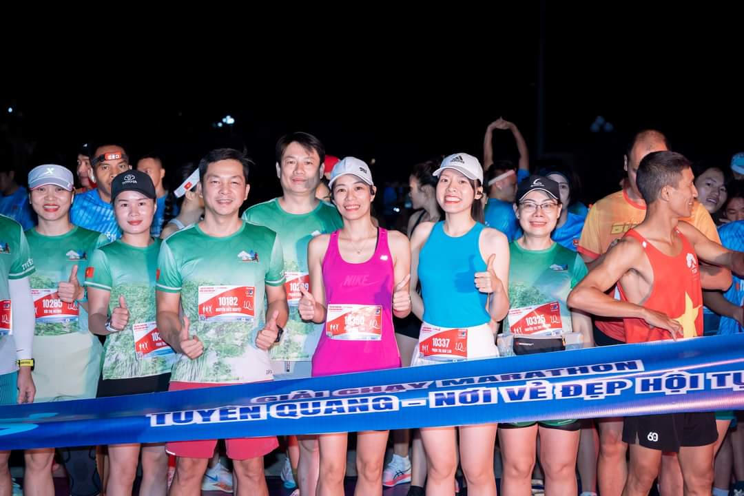 Giải Marathon Tuyên Quang thu hút 1.500 vận động viên