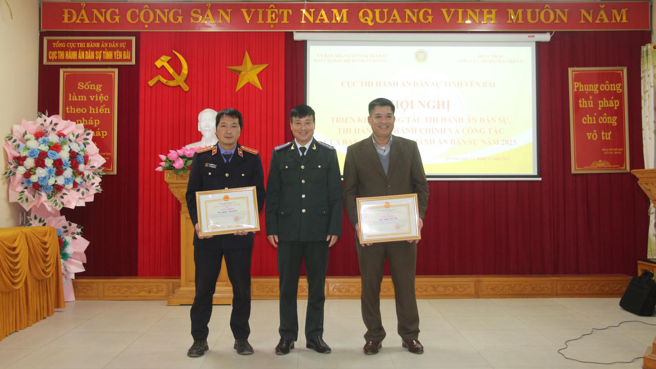 Cục THADS Yên Bái vượt 2 chỉ tiêu về số việc và số tiền được giao