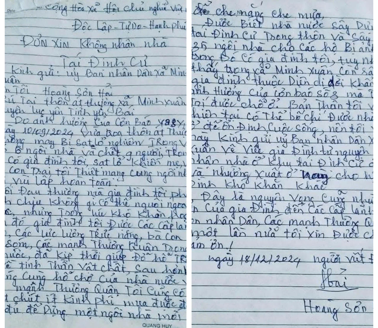 Tự mua đất cất nhà sau lũ, người đàn ông ở Yên Bái từ chối nhận nhà tái định cư