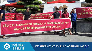 Bộ Xây dựng: Đề xuất mới về 2% phí bảo trì chung cư