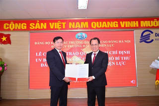 Chỉ định chức danh Phó Bí thư Đảng ủy Trường Đại học Điện lực