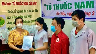 Hội Chữ thập đỏ quận Gò Vấp ra mắt Tủ thuốc nam