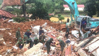Vụ sạt lở ở Đoàn 337: Đã tìm được 14 thi thể cán bộ, chiến sĩ 
