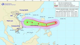 Siêu bão Goni sáng 1/11: Tâm bão gió giật cấp 17