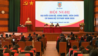 Hội nghị đại biểu cán bộ, công chức, viên chức cơ quan Bộ Tư pháp năm 2020