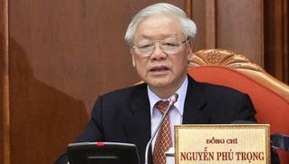 Tổng bí thư, Chủ tịch nước Nguyễn Phú Trọng chúc mừng Tổng Bí thư Lào 