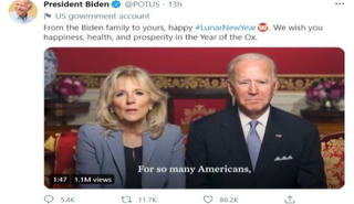 Tổng thống Joe Biden chúc Tết nguyên đán Tân Sửu