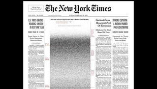 Những trang nhất gây choáng của New York Times về COVID-19