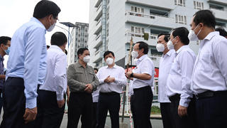 Thủ tướng Chính phủ Phạm Minh Chính kiểm tra phòng chống dịch COVID-19 tại TP HCM