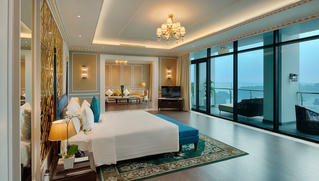 Cận cảnh phòng Tổng thống rộng 1.000 m2 tại khu quần thể có tầm nhìn đẹp nhất Hạ Long