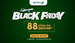 Bamboo Airways Black Friday - chương trình ưu đãi vé máy bay đồng giá dịp cuối năm