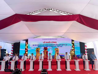 Khởi công Dự án đầu tư xây dựng tuyến đê biển Nam Đình Vũ 