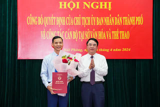 Bổ nhiệm Phó Giám đốc Sở Văn hoá và Thể thao TP Hải Phòng