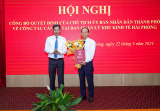 Bổ nhiệm Phó Trưởng ban Ban Quản lý Khu kinh tế Hải Phòng