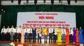 Nâng cấp Đảng bộ cơ sở Trường đại học Y Dược Hải Phòng thành Đảng bộ cấp trên trực tiếp của tổ chức cơ sở Đảng 