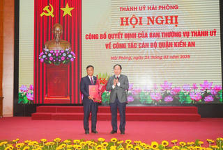 Giám đốc Sở Tài chính Hải Phòng giữ chức Bí thư Quận uỷ Kiến An 