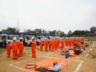 PC Thanh Hóa diễn tập PCTT&TKCN, xử lý sự cố, an toàn năm 2023