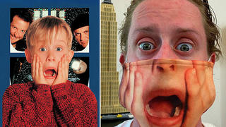 Macaulay Culkin tái hiện khoảnh khắc nổi tiếng trong phim 'Ở nhà một mình'