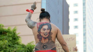 Trào lưu xăm mình để phản đối chính quyền quân sự ở Myanmar