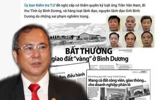 Khởi tố ông Trần Văn Nam, nguyên Bí thư Tỉnh ủy Bình Dương