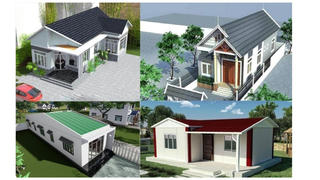 3 mẫu nhà mái tôn đơn giản, tiết kiệm chi phí