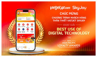 Vietjet SkyJoy khẳng định vị thế tiên phong với giải thưởng danh giá tại Asia Pacific Loyalty Awards 2025