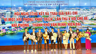 Báo PLVN đạt giải báo chí “Vì một Hải Phòng phát triển”