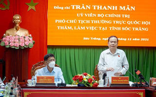 Phó Chủ tịch Thường trực Quốc hội Trần Thanh Mẫn làm việc tại Sóc Trăng 