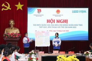 Đối thoại trẻ em là tạo điều kiện cho các cháu được nghiên cứu sâu hơn, kỹ hơn về Luật trẻ em và quyền, bổn phận trẻ em.