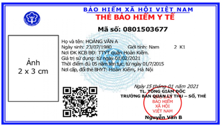 Những lưu ý cần biết khi sử dụng mẫu thẻ BHYT mới từ ngày 1/4/2021
