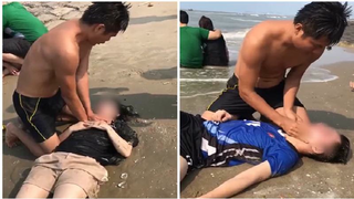 Thăng vượt 2 cấp bậc hàm cho Trung úy công an cứu 4 người đuối nước