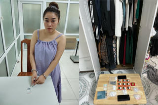 Bắt quả tang một chủ tiệm nail bán ma tuý