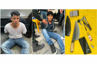 Tạm giữ hình sự 2 đối tượng mang theo dao đi trộm cướp tại Hà Nội