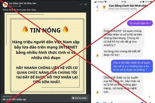 Đề phòng thủ đoạn giả mạo Cao đẳng Cảnh sát nhân dân để lừa tiền