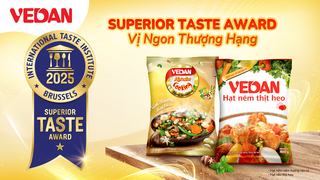 Hai sản phẩm hạt nêm Vedan được trao tặng danh hiệu 'Vị ngon thượng hạng 2025'