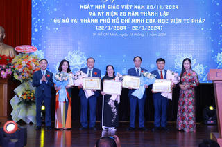 Học viện Tư pháp cơ sở TP Hồ Chí Minh tổ chức lễ kỉ niệm 20 năm thành lập