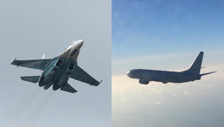 Nga điều máy bay chiến đấu Su-27 chặn máy bay trinh sát Mỹ ở biển Baltic
