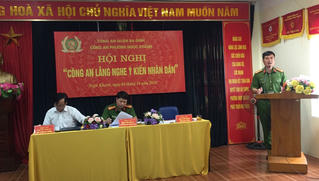 "Sống ở phường Ngọc Khánh rất yên tâm"
