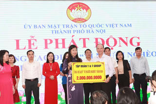 Hà Nội tiếp nhận hơn 7,2 tỷ đồng ủng hộ Quỹ “Vì người nghèo” năm 2019